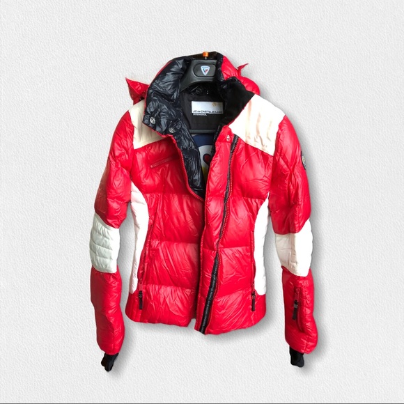 🎁 Rossignol JCC red down ski snowboard jacket S - Picture 4 of 6